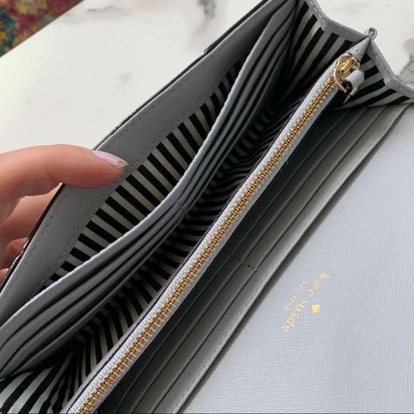 Kats Spade Leather Wallet in Robbins-Egg Blue - Picture 4 of 6